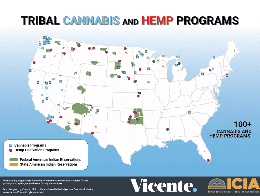 MAP: Tribal cannabis and hemp programs